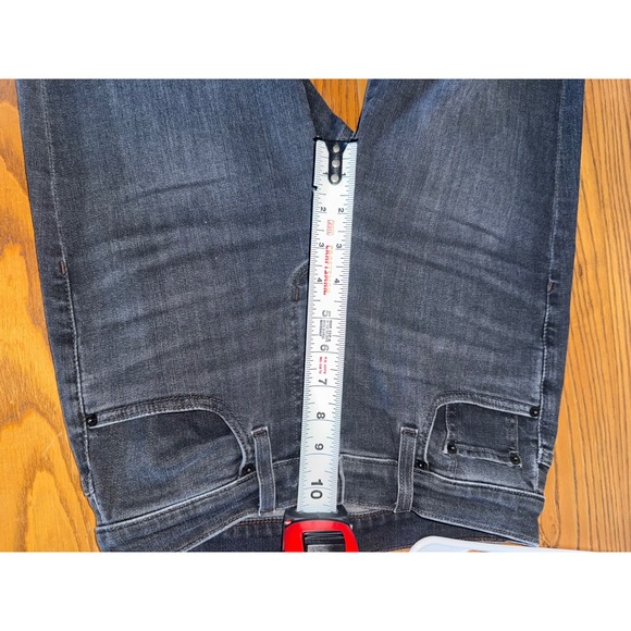 EDWIN Women's Black High Rise Straight Leg Raw Hem Denim Jeans - Picture 7 of 9